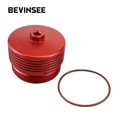 BEVINSEE Aluminum Oil Filter Housing Cap 11427525334 For BMW N54 N55 S55 N20