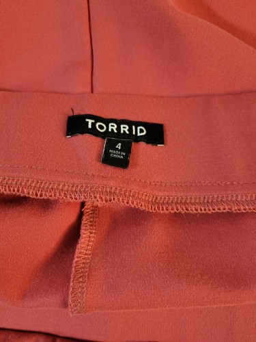 Gonna a matita Torrid taglia 4 24/26 arancione bruciato elastico in vita - Foto 3 di 5
