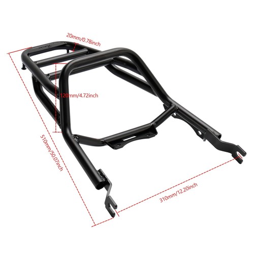 Rear Luggage Rack Black Carrier Support For Honda ST125 Dax 2022 2023 - Afbeelding 2 van 7