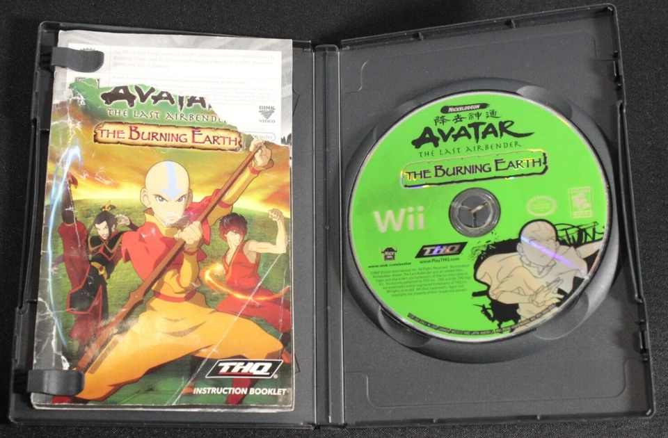 2007 Nintendo Wii Avatar The Last Airbender The Burning Earth Game Case CIB - Image 2 of 4