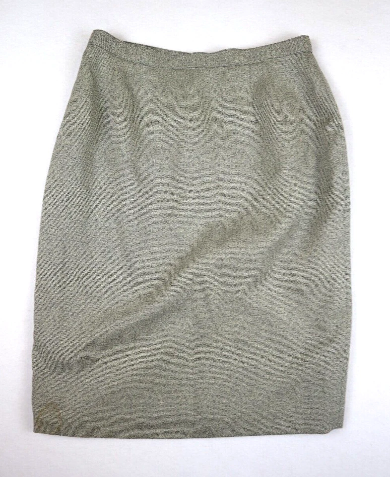 FALDA LÁPIZ TEJIDA BEIGE Y NEGRA MUJER - LARRY LEVINE - TALLA 12 Foto 2 de 4