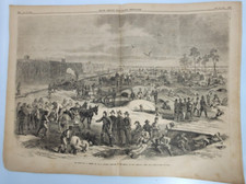 Frank Leslie's Illustrated  1/28/1865 Civil War  POW camps / Penn Oil Camps