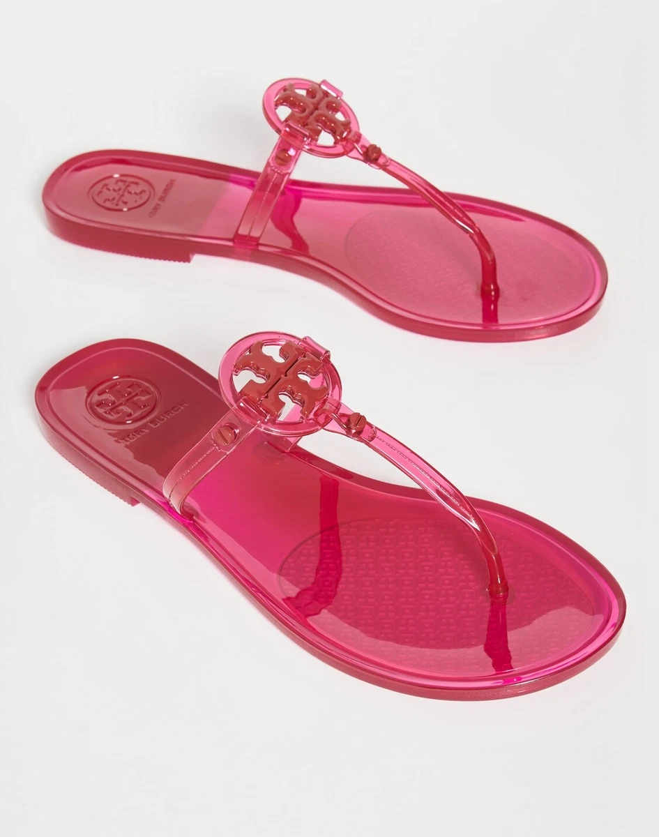 Tory Burch Mini Miller Hot Pink Jelly Sandal- Size 10