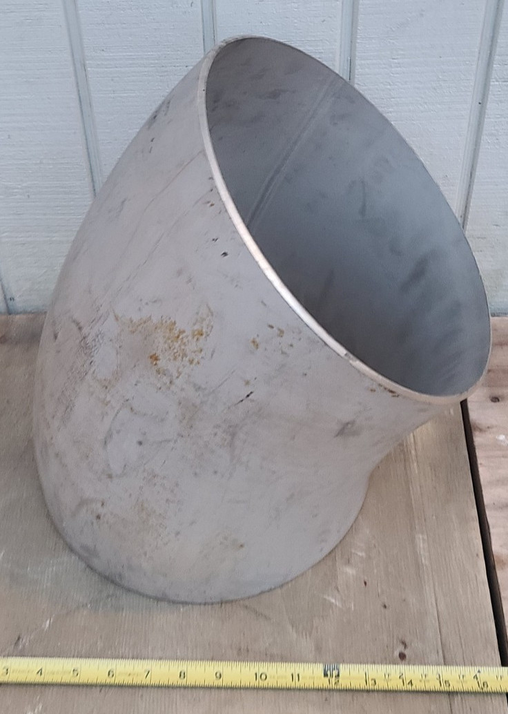 10" Stainless Steel 45 Degree Elbow Sch 10 Butt Weld