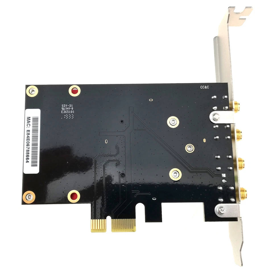 Desktop PCIe WiFi Card Dual Band Wireless Network Adapter 2.4G 5GHz 4 Antenna - Image 4 of 4