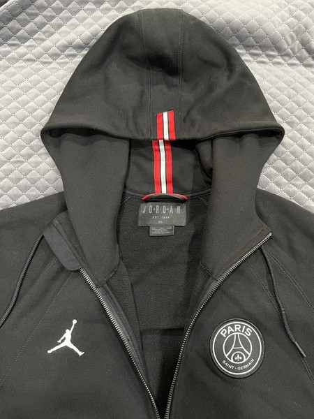 Sweatshirts Jordan Paris Saint-Germain Jumpman Fleece Hoodie Black/ University Red