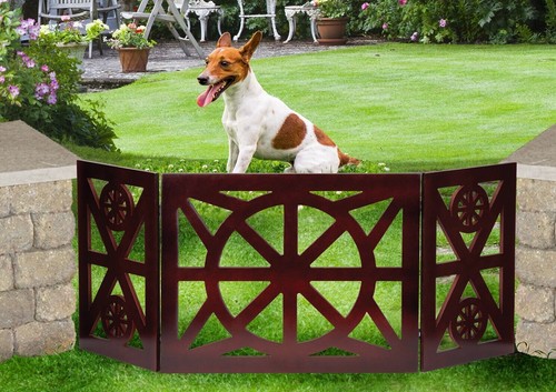 Wooden Pet Gate Freestanding Safety Dog Gate Door Stairs Folding Fence Z Shape - Picture 85 of 185