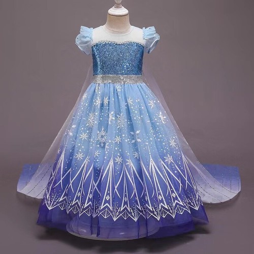 2019 New Release Girls Frozen 2 Elsa Costume Party Birthday Dress size 2-10Yrs - Picture 11 of 21