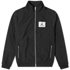 Nike Air Jordan Flight Essentials Warm Up Jumpman Jacket Black Size S DQ7336-010
