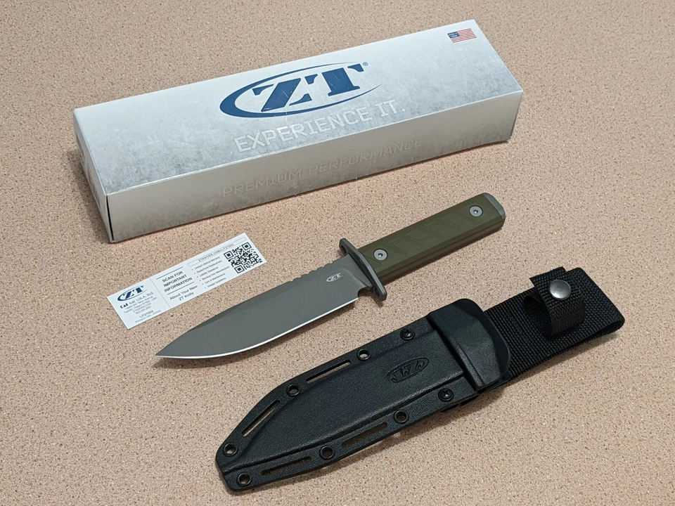 Нож с фиксированным лезвием Zero Tolerance USA 0006 CPM-3V инструментальная сталь OD зеленый G10 - $400 - Изображение 2 из 4