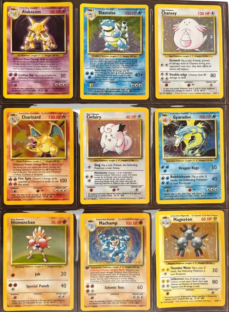 Pokemon TCG Base Set Individual Cards - Pick From List from Pokemon TCG Base Set Individual Cards - Pick From List from