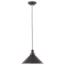 Image of 1 Bulb Ceiling Pendant Light Fitting Old Bronze LED E27 100W Bulb