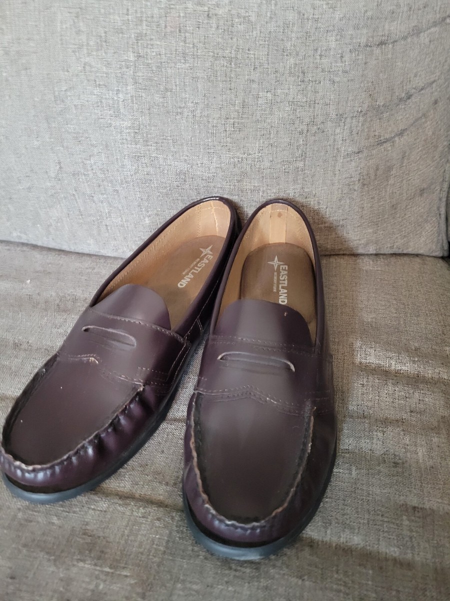 Eastland Size 9M Holly Penny Loafer Brown 2” Platform Heel Chunky