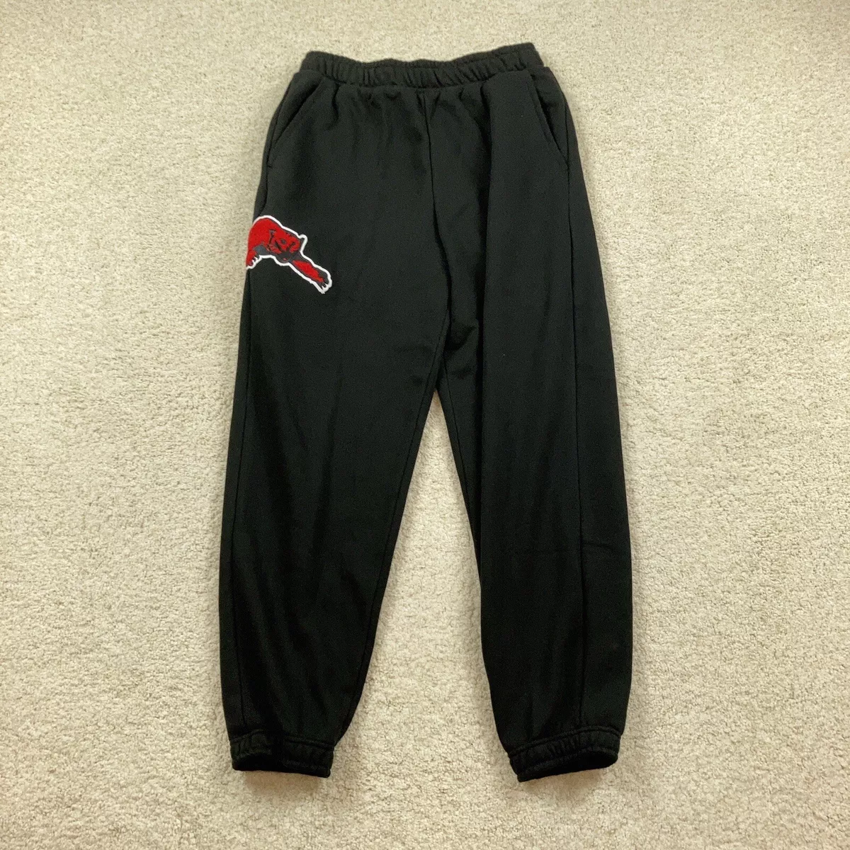 Puma Mens Medium Sweatpants Joggers Black Combine Pants 532103 02