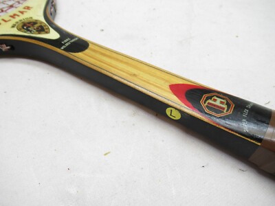 Raquette De Tennis Ancienne Holmar Courtmaster – Bois – Made In Japan – Vintage