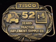 Tisco Tractor Implement Supply Co. 1989 52 Years Vintage Belt Buckle