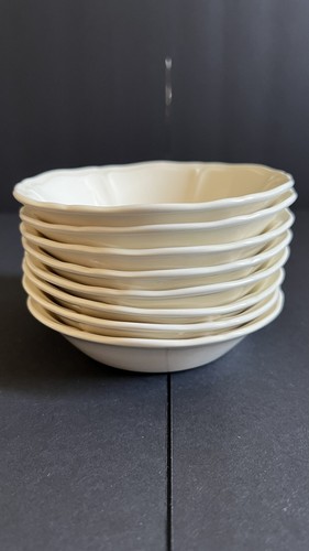 8 Wedgwood of Etruria & Barlaston Queens Shape 5 1/8” Ivory Fruit Dessert Bowls - Picture 6 of 6
