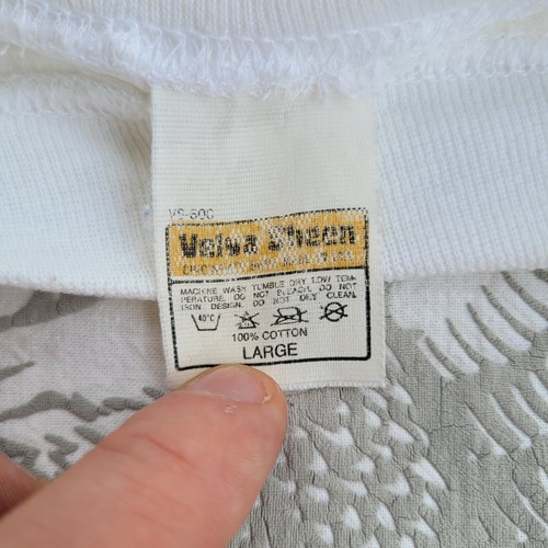 Vtg Velva Sheen HOG Harley Owners Group Lightweight Jacket White Large - Picture 5 of 5