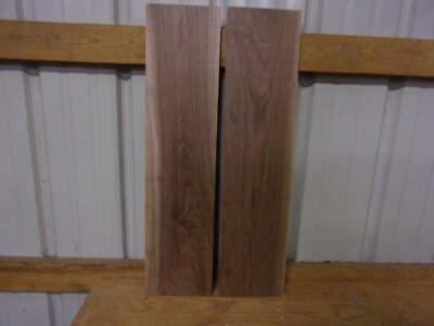 2 PC WALNUT LUMBER WOOD KILN DRIED BOARDS 895VV 27'' X 6 1/2'' X 5/8'' FLAT CLEAR