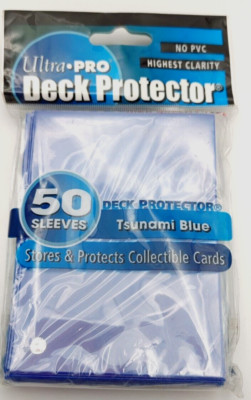 2003 VTG Ultra Pro 50 Deck Protector Tsunami Blue Sleeves (location-bin-400)