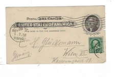 1898 Omaha Nebr, UX14, Postal Card, EX91 Trans-Mississippi EXPO to AUSTRIA