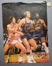 NBA Basketball Hall of Fame Rick Barry autographed Golden State Warriors Photo -