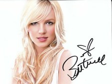 Brittany Spears photo w/reproduction signature archival quality,  003