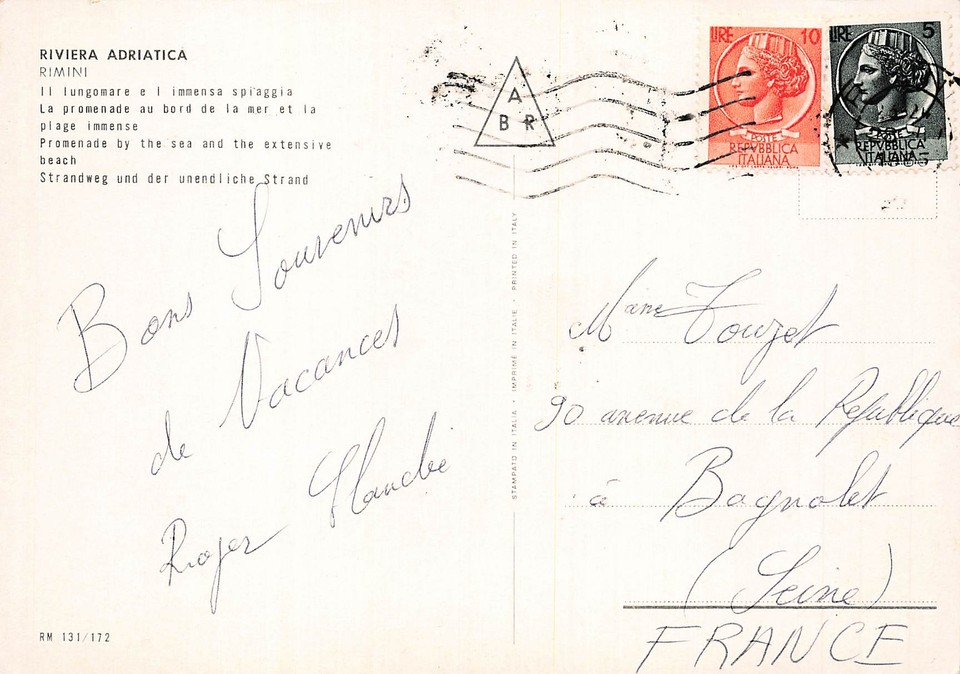 ITALIE RIMINI RIVIERA ADRIATICA eBay