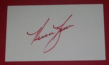 HARRISON FRAZAR GOLF AUTOGRAPH HAND SIGNED INDEX CARD