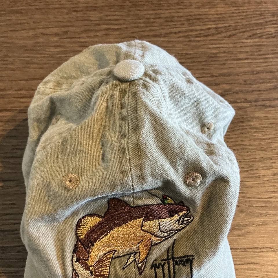 Sombrero de pesca de trucha de colección Guy Harvey Signature ajustable - bronceado - OSFM Foto 4 de 4