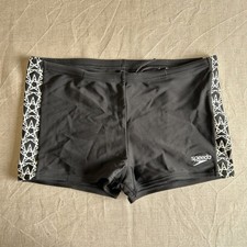 Speedo Junior Men's Swimming Shorts- 13-14 Yrs -Black- Excellent