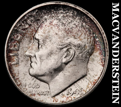 1946-S Silver Roosevelt Dime - Choice Gem Brilliant Unc  Lustrous  #G7750