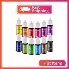 Food Coloring Set - 12 Color Food Grade Vibrant Food Dye Tasteless Liquid Color