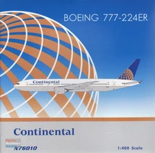 PHX04593 1:400 Phoenix Model Continental B777-200ER Reg #N76010