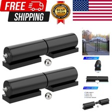 Heavy Duty Gate Hinges 7 Inches- 2 Pack Weld On Install Black Iron Barrel Hin...