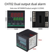 Thermostat PID Intelligent CH702 Double Sortie Relais Contrôle Température