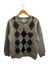 nanamica Knit Sweater Thick S -- GRY Check