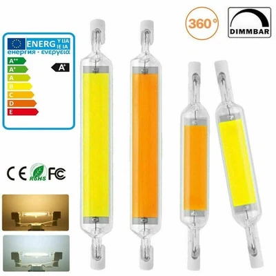 78mm 118mm LED R7s Warm/Kalt Glasröhre Dimmbar COB Birne Ersetzen Halogenlampe - Bild 1 von 4