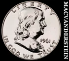 1961 Franklin Half Dollar- Silver- Choice Gem Proof Luster- No Reserve #J9146