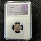 RARE NGC PINBALL COLLECTION SILVER 1953 Roosevelt Dime NGC Genuine 10C