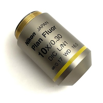 Nikon Plan Fluor 10x/0.30 DIC L/N1  /0.17 WD 16.0 Microscope Objective Lens