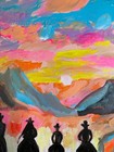 Western Cowboys,11”x14”, Acrylic/Canvas, OOAK, Signed By Artist, COA. — photo 4