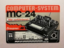 Rarität. Graupner Aufkleber Computer-System  mc-24.