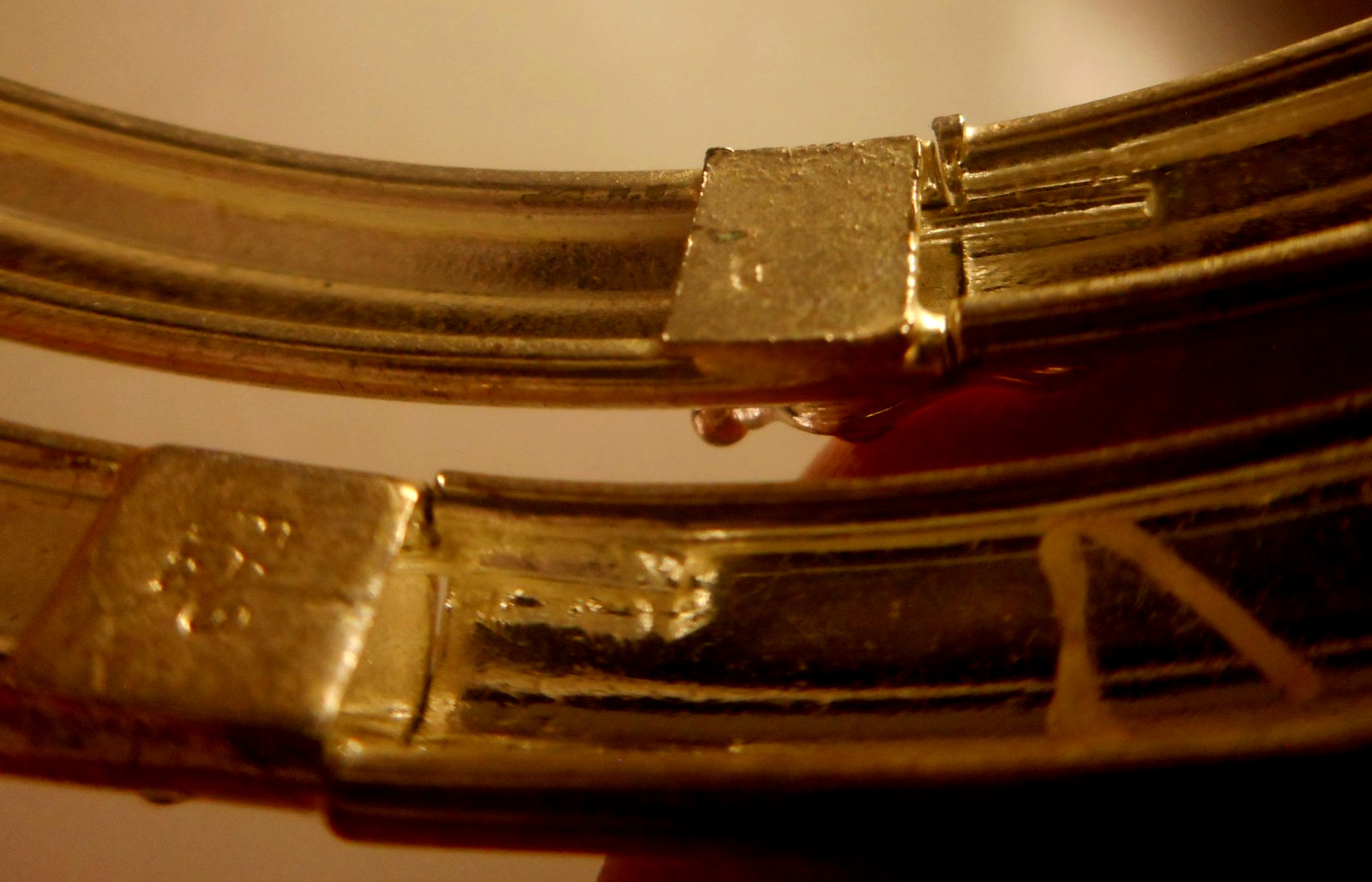 2 Sterling Silver Bangle Bracelets 7" - image 7