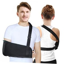 Arm Sling Shoulder immobilizer for Shoulder Injury with Back Belt Updated Large
