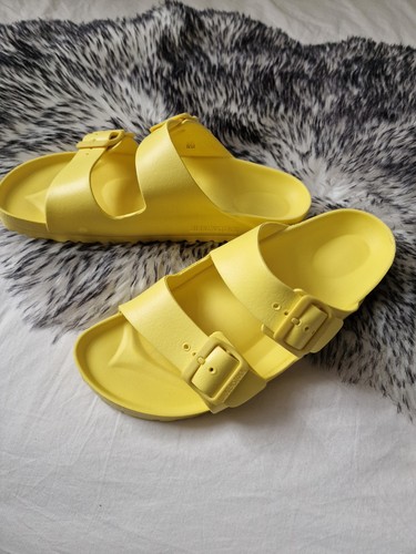 Yellow Birkenstock Arizona EVA Womens sandals summer lightweight shoes buckles💛 - 第 2/7 張圖片