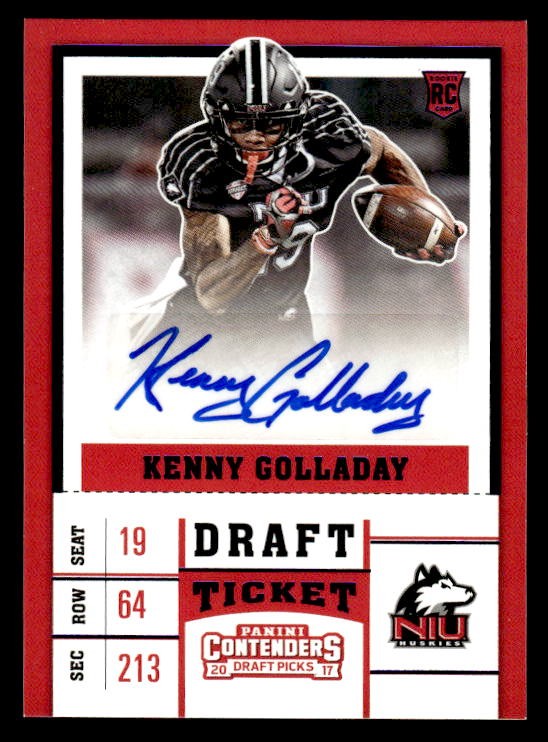 Kenny Golladay Panini Contenders Draft Picks #218 Autograph-Blue Foil