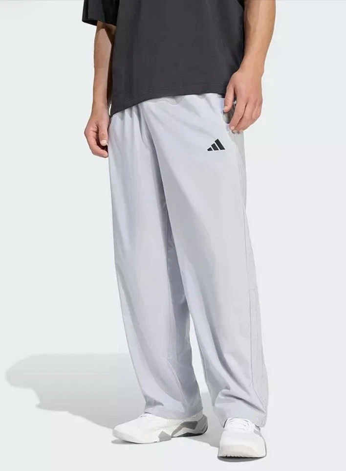 adidas Training Men's POWER ESSENTIALS WORKOUT PANTS Joggers Grey
