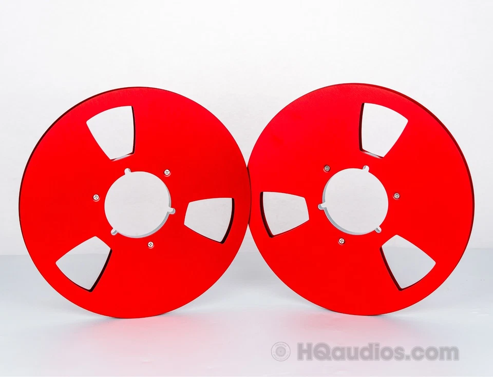 New Pair Aluminum Empty Tape Reel for Reel To Reel Tape Recorder– 7” & 10.5” - Image 2 of 2