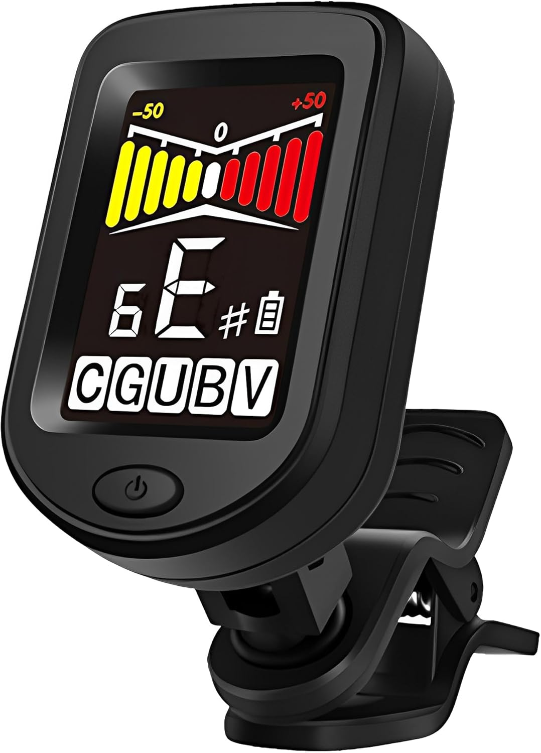 Rechargeable Guitar Tuner, Clip on Tuner with Guitar Bass Ukulele Violin Chromat